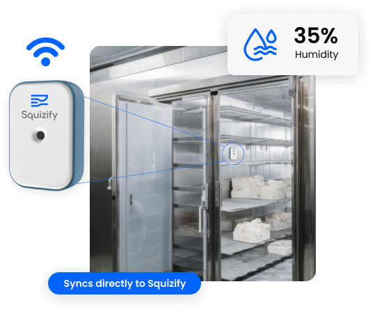 Squizify Freezer temperature monitoring